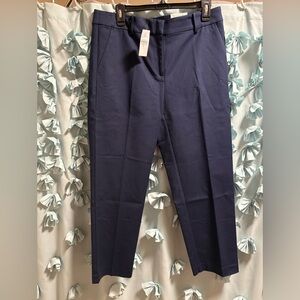 LOFT Women's Mid Rise Riviera Slim Navy Pants Size 8 NWT